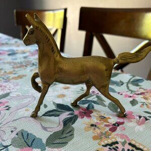 Brass horse figure home decor for book end 🐴 1950’s